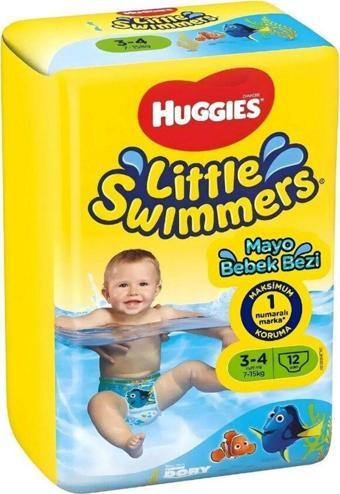 Huggies Little Swimmers Mayo Bebek Bezi 7 - 15 Kg 12 Ped