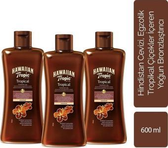 Hawaiian Tropic Yoğun Bronzlaştırıcı Yağ 3'Lü Avantaj Paketi