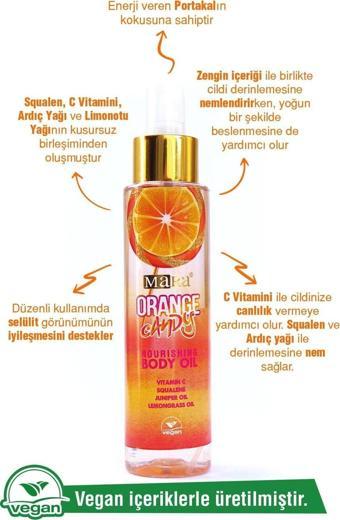 Mara Orange Candy Portakal Şekeri Vitamin C Vücut Yağı 100 Ml