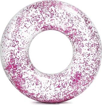 Intex Glitter Tube Şeffaf Havuz Deniz Yüzme Simidi 1.07 cm