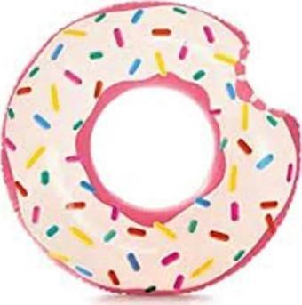 İntex Çocuk Tutunmalı Renkli Donut Tube Havuz Simidi 107 cm 56254