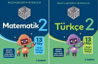 Tudem 2. Sınıf Matematik + Türkçe 3 Boyut Set 2 Kitap 2023 - Tudem Yayınları - Ders Kitapları