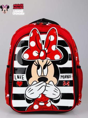 DEKOMUS İLE LİSANSLI MINNIE MOUSE OKUL ÇANTASI DUE ICONIC