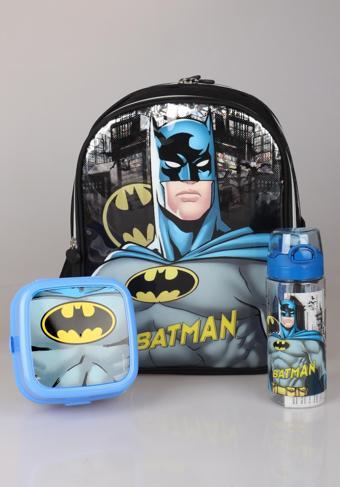 YENİ SEZON LİSANSLI BATMAN ANAOKUL ÇANTASI,BESLENME KABI VE 500 ML TRITAN MATARA OKUL SETİ