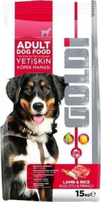 Goldi Kuzu Etli Pirinçli Yetişkin Köpek Maması 15 Kg