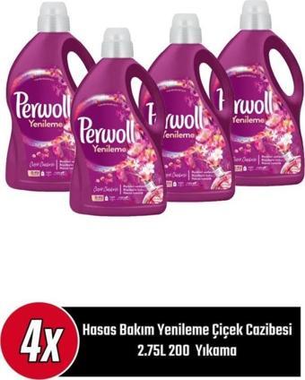 Perwoll Hasas YenilemeÇiçek Cazibesi 4x 2.75L 200 Yıkama