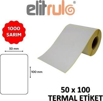 Elitrulo Barkod Etiketi 50x100 Termal - 1000 Adet