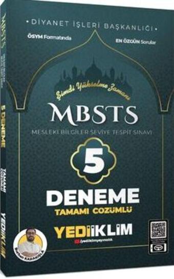 2025 MBSTS Mesleki Bilgiler Seviye Tespit Sınavı Tamamı Çözümlü 5 Deneme - Yediiklim Yayınları