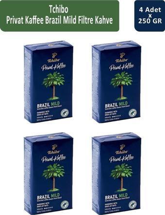 Tchibo Privat Brazil Mild Filtre Kahve 250 gr x 4 Adet