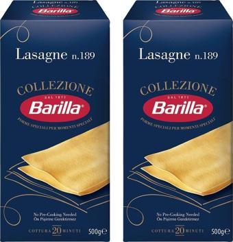 Barilla Lazanya / Lasagne n.189 Sade Makarna 500 Gr. x 2 Adet 