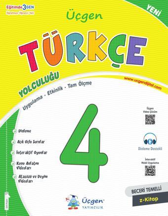 Üçgen 2025 4. Sınıf Beceri Temelli Türkçe Yolculuğu - Üçgen Yayınları