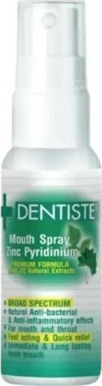 Dentiste Mouth Spray Zinc Pyridinium - Çinko Ağız Bakım Spreyi 20ml