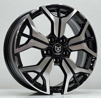 Megatork TORK-7936 7x17 5x114.3 ET44 66.1 Black Machined JANT (TAKIM SATILIR) (4 ADET FİYATIDIR)