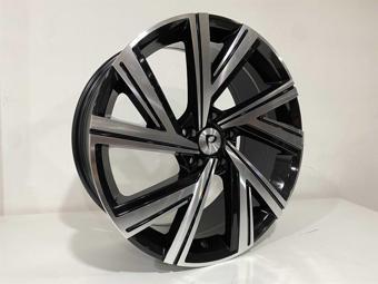 8X18 BK-5805 5X112 ET45 57.1 BLACK MACHINED JANT (TAKIM SATILIR) (4 ADET FİYATIDIR)