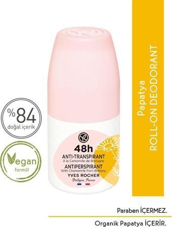 Yves Rocher Roll-On Antiperspirant Deodorant - Papatya-50 ml 57834