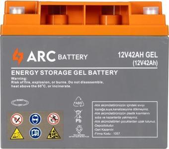 Arc 12 Volt 42 Amper Jel Akü Üretim Tarihi: 2024