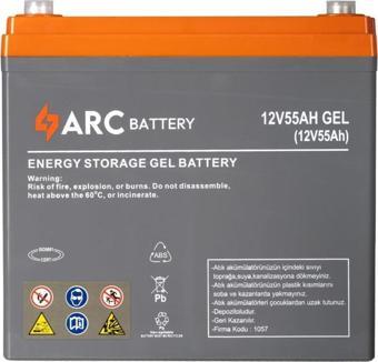 Arc 12 Volt 55 Amper Jel Akü Üretim Tarihi: 2024