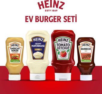 Heinz Ev Burger Seti (Ketçap 375 gr+Mayonez 330 gr +Amerikan Burger Sos 230 gr.+Barbekü Sos 250 gr.)