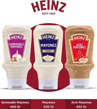 Heinz Mayonez 3'lü Set (sarımsaklı Mayonez 400 Gr + Mayonez 400 Gr + Acılı Mayonez 405 Gr)