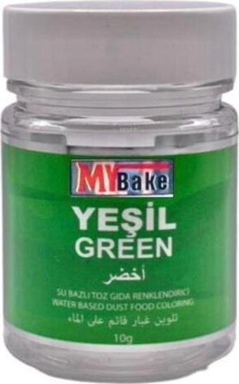 MY BAKE SU BAZLI YEŞİL GIDA RENKLENDİRİCİ 10 GR