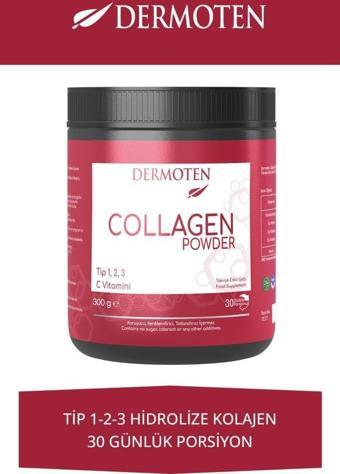 Dermoten Collagen Plus Powder 300 g - Toz Kolajen (30 Günlük Porsiyon)