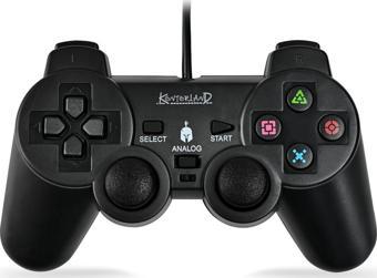 Kontorland - PS2 Uyumlu Titreşimli Kablolu Oyun Kolu GamePad