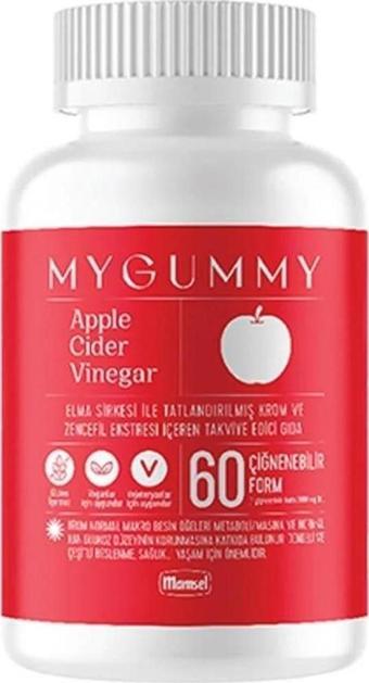 Mamsel Mygummy Apple Cider Vinegar 60 Çiğnenebilir Form