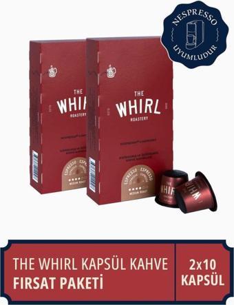 The Whirl Espresso Medium Kapsül Kahve Fırsat Paketi 10 Adet x 2 Paket