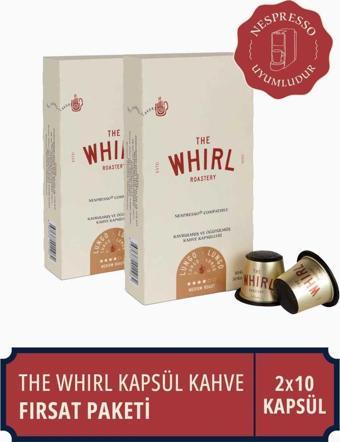 The Whirl Lungo Medium Kapsül Kahve Fırsat Paketi 10 Adet x 2 Paket