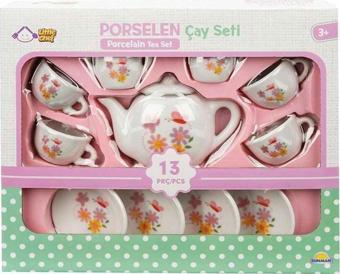 Sunman Porselen Çay Seti 13 Parça 15017 Kelebek Desenli