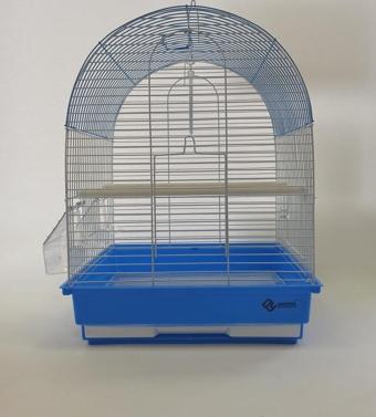 Dayang 2 Kapı Davul Kuş Kafes 35x28x46 cm Mavi 