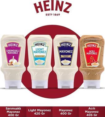 Heinz Mayonez 4'lü Set (Sarımsaklı Mayonez 400 Gr + Light Mayonez 400 Gr + Mayonez 400 Gr + Acılı Mayonez 400Gr.)