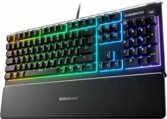 Steelseries Apex 3 Kablolu Ip32 Suya Dayanıklı RGB Aydınlatmalı Gaming Türkçe Klavye