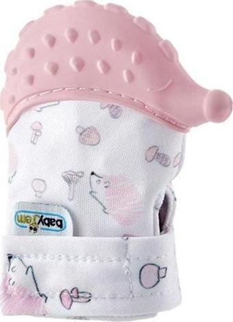 Babyjem Diş Kaşıyıcı Eldiven Kirpi Pembe