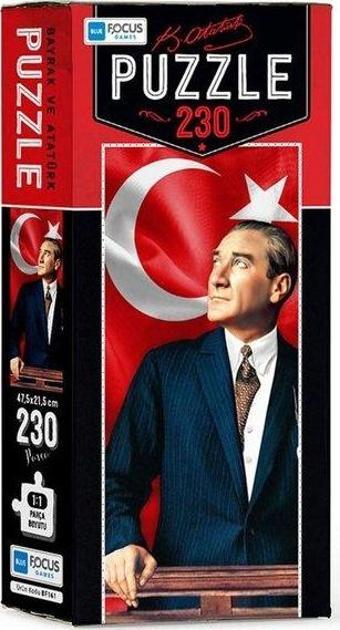 Blue Focus Bayrak ve Atatürk 230 Parça Puzzle BF161