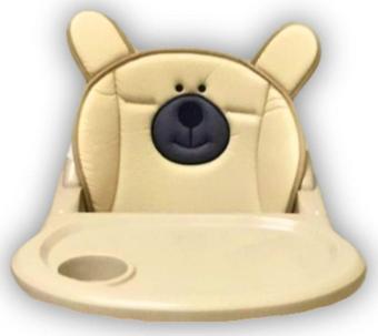 Jusso Bear Sevimli Ayı Mama Sandalyesi Minderi Bej