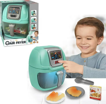 Asya Oyuncak 1017 Pilli Airfryer Oyuncak 9 Parça