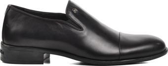 Pierre Cardin 702803 Siyah Hakiki Deri Bağcıksız Erkek Klasik Ayakkabı