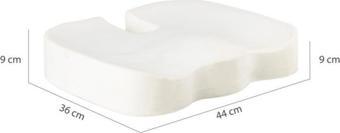 Viscofoam Ortopedik Oturma Minderi Hemeroid Kuyruk Sokumu Coccyx Oturma Minderi Visco Minder Siyah