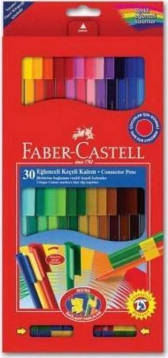 Faber-Castell Eğlenceli Keçeli Kalem 30 Renk