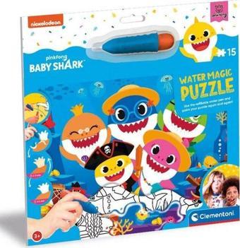 Clementoni 15 Parça Water Magic Frame Puzzle Baby Shark 22241