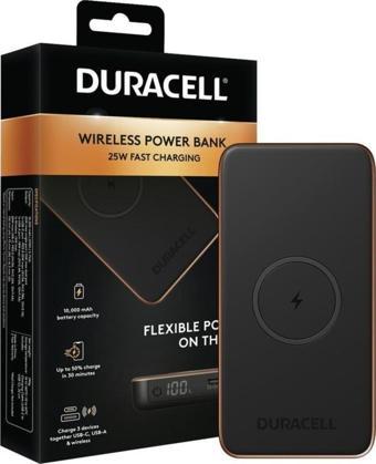 Duracell 10.000Mah Wireless Powerbank Core10 Pd 25W ( Usb-A, Usb-C ) - Siyah