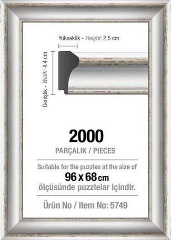 Art Puzzle 2000'lik Beyaz Çerçeve 5749