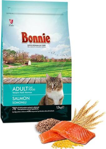 Bonnie Somonlu Kedi Maması 1,5 Kg