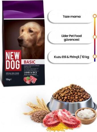 NewDog Kuzu Etli - Pirinçli Yetişkin Köpek Maması 10 KG