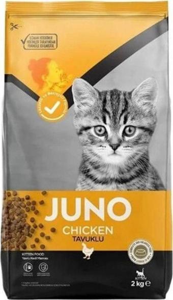 JUNO Tavuklu Yavru Kedi Maması 2 Kg