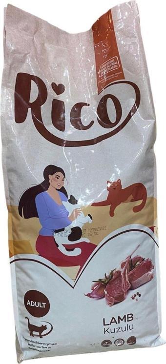 Rico Yetişkin Kedi Maması- Kuzulu 15 kg