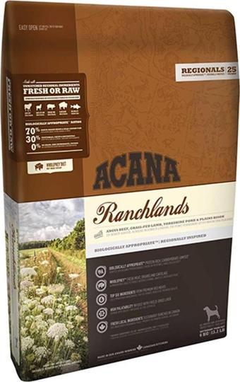 Acana Ranchlands Sığır Etli Tahılsız Yetişkin Köpek Maması 11.4 KG