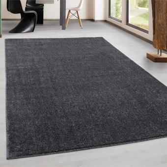 Carpettex Halı Modern Desenli Halı kısa havlı bulanık düz renkli Gri