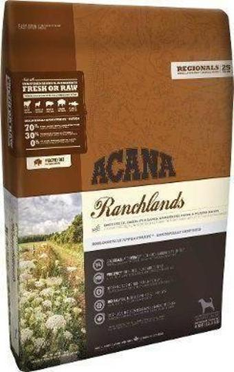 Acana Ranchlands Sığır Etli Tahılsız Yetişkin Köpek Maması 2 KG